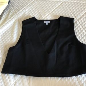 Black crop top size L